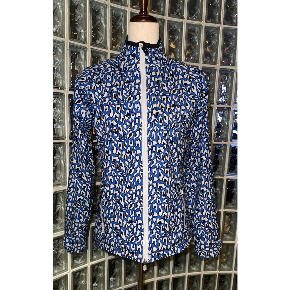 Daily Sports Golf blue leopard print jacket - size XS - OF